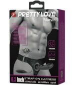 PRETTY LOVE - SANGLE MARVIN AVEC VIBRATION ET GODE CREUX