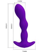 PRETTY LOVE - MASSAGER ANAL 12 MODES DE VIBRATION LILAS