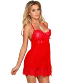 SUBBLIME - BABYDOLL AVEC NOEUD ROUGE L / XL