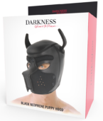 DARKNESS - MASQUE POUR CHIEN EN NÉOPRÈNE AVEC MUSEAU AMOVIBLE M