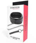 DARKNESS - COLLIER NOIR AVEC CHAÎNE