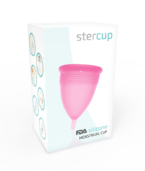 STERCUP - COUPE MENSTRUELLE EN SILICONE FDA ROSE - TAILLE L