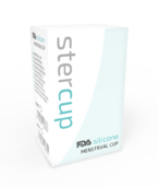 STERCUP - COUPE MENSTRUELLE EN SILICONE FDA AIGUE-MARINE - TAILLE S