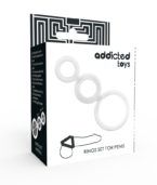 ADDICTED TOYS - ENSEMBLE DANNEAU POUR PÉNIS TRANSPARENT