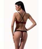 PASSION - BIKINI FEMME SCARLET ROUGE ET NOIR L/XL