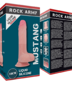 ROCKARMY - SILICONE LIQUIDE PREMIUM MUSTANG RÉALISTE 18 CM -O- 4.14 CM