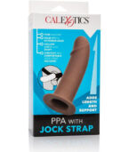 CALEXOTICS - PPA AVEC JOCK STRAP MARRON