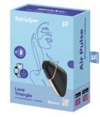 SATISFYER - STIMULATEUR ET VIBRATEUR AIR LOVE TRIANGLE NOIR