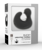 BLACK&SILVER - DÉ À DÉS À CANARD RECHARGEABLE EN SILICONE STIMULANT DUCKYMANIA