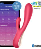 SATISFYER - MONO FLEX ROUGE AVEC APPLICATION