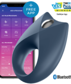 SATISFYER - APPLICATION PUISSANTE DE VIBRATEUR  UN ANNEAU ROYAL