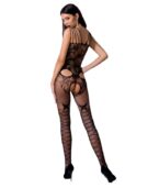 PASSION - FEMME BS076 BODYSTOCKING TAILLE UNIQUE NOIR