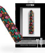 CUSTOM BULLETS - BULLETS PERSONNALISÉS RECHARGEABLE FLORAL 10 INTENSITIES