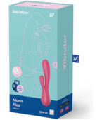 SATISFYER - MONO FLEX ROUGE AVEC APPLICATION