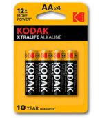 KODAK - PILE ALCALINE XTRALIFE AA LR6 * 4