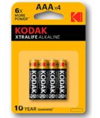 KODAK - PILE ALCALINE XTRALIFE AAA LR03 * 4