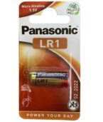 PANASONIC - ALCALINE BATTERY LR1 1.5V BLISTER 1 UNITÉ