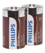 PHILIPS - BLISTER POWER ALCALINE PILA D LR20 * 2