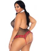 LEG AVENUE - ÉCOLIÈRE CROTHLESS FITNESS TEDDY GRANDE TAILLE