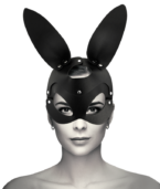 COQUETTE CHIC DESIRE - MASQUE EN CUIR VEGAN AVEC OREILLES DE LAPIN