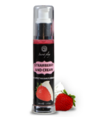 SECRETPLAY - LUBRIFIANT 2-1 EFFET CHALEUR FRAISE & CRÈME 50 ML