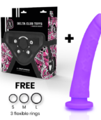 DELTA CLUB - TOYS ARNES + DONG SILICONE VIOLET 20 CM -O- 4 CM