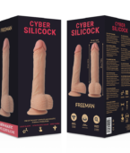 CYBER SILICOCK - STRAP-ON FREEMAN LIQUIDE SILICONE AVEC 3 ANNEAUX GRATUITS 20 CM -O- 3.8 CM