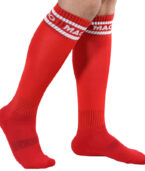 MACHO - CHAUSSETTES LONGUES TAILLE UNIQUE ROUGE