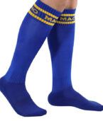 MACHO - CHAUSSETTES LONGUES TAILLE UNIQUE BLEU