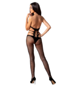 PASSION - FEMME BS084 BODYSTOCKING NOIR TAILLE UNIQUE