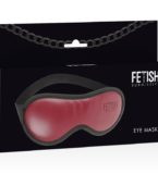 FETISH SUBMISSIVE DARK ROOM - MASQUE EN CUIR VÉGAN AVEC DOUBLURE EN NÉOPRÈNE