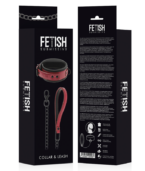 FETISH SUBMISSIVE DARK ROOM - COLLIER CHAÎNE DOUBLURE EN NÉOPRÈNE