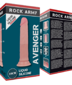 ROCKARMY - HARNAIS + GODE EN SILICONE LIQUIDE PREMIUM AVENGER 19 CM -O- 3.98 CM