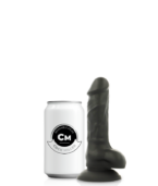 COCK MILLER - HARNAIS + SILICONE DENSITÉ COCKSIL ARTICULABLE NOIR 13 CM