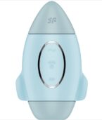 SATISFYER - MISSION CONTROL BLEU PETIT VIBRATEUR  DOUBLE IMPULSION