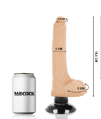 BASECOCK - VIBRATEUR RÉALISTE 2-1 NATUREL 18.5 CM -O- 4 CM