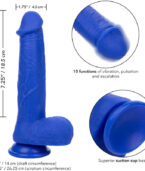 CALEXOTICS - ADMIRAL VIBRATEUR GODE RÉALISTE CAPTAIN BLEU