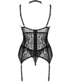 LIVCO CORSETTI FASHION - COLLECTION GIELLANDRA FOR THE SENSES CORSET + CULOTTE NOIR