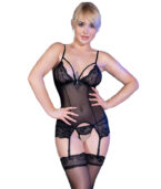 CHILIROSE - CR 4415 ENSEMBLE CORSET NOIR S/M