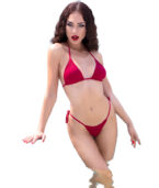 CHILIROSE - CR 4449 ENSEMBLE BIKINI ROUGE S/M