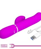 PRETTY LOVE - VIBRATEUR POINT G MULTIFONCTION 3 EN 1 PERLITA VIOLET