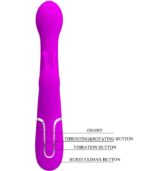 PRETTY LOVE - VIBRATEUR DEJON RABBIT 3 EN 1 MULTIFONCTION VIOLET