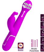 PRETTY LOVE - VIBRATEUR DEJON RABBIT 3 EN 1 MULTIFONCTION VIOLET