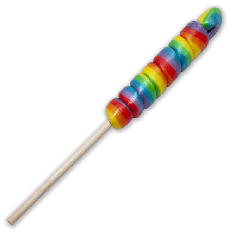 PRIDE - SUCETTE CONE PETIT AVEC LE DRAPEAU LGBT POUR CHULO