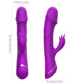 ARMONY - GODE VIBRATEUR LAPIN SILICONE VIOLET