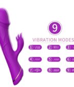 ARMONY - GODE VIBRATEUR LAPIN SILICONE VIOLET