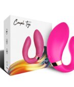 ARMONY - VIBRATEUR CROISSANT POUR COUPLES TÉLÉCOMMANDE FUCHSIA