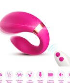 ARMONY - VIBRATEUR CROISSANT POUR COUPLES TÉLÉCOMMANDE FUCHSIA