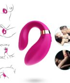 ARMONY - VIBRATEUR CROISSANT POUR COUPLES TÉLÉCOMMANDE FUCHSIA