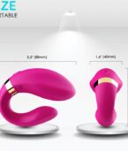 ARMONY - VIBRATEUR CROISSANT POUR COUPLES TÉLÉCOMMANDE FUCHSIA